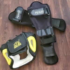 SPARRING Gear - Head Grear & Shin Instep Guard